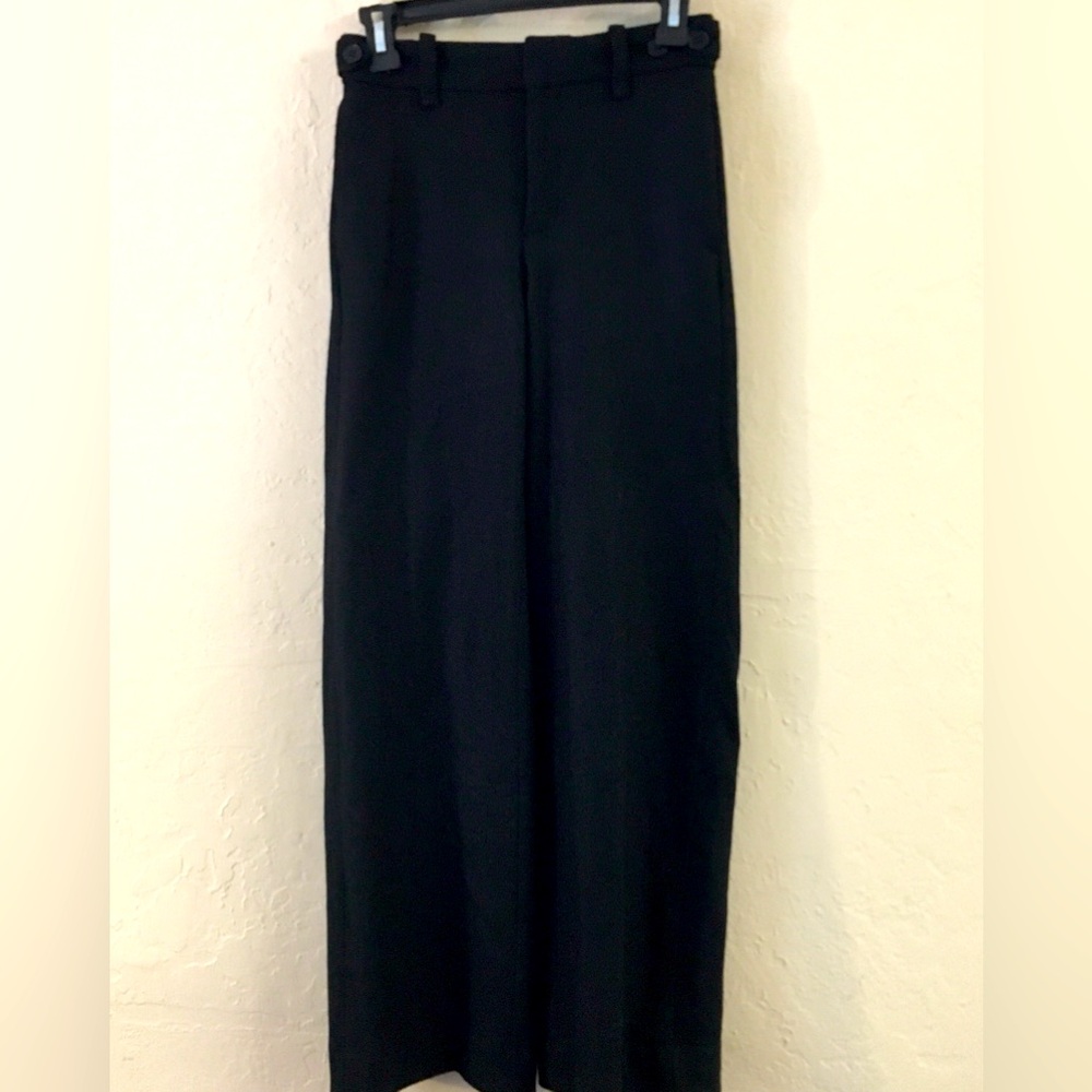 Banana Republic Wool Wide Leg + Sloan Trousers Size 0 Petite Black Bundle (2)